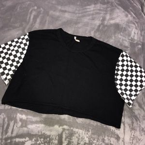 LF Checkered crop top 🕷